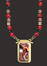 coral and jasper necklace