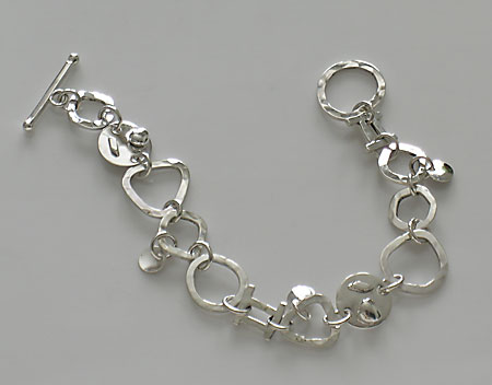 silver link bracelet