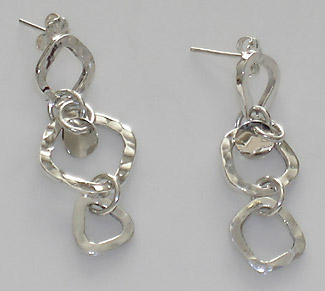 silver earrings