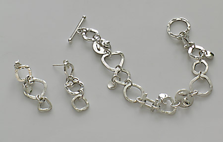 bracelet and earring set