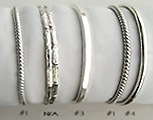 silver bangle bracelets