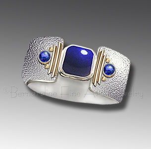 lapis ring with sapphires