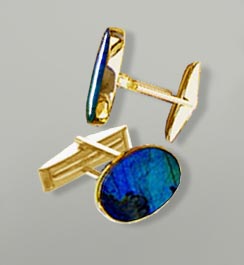 gold cufflinks