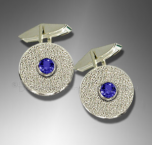 sapphire cufflinks