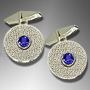 sapphire cufflinks