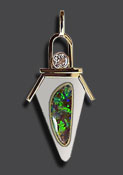 custom opal pendant