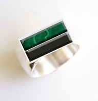 custom men's onyx ring design