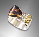 custom men's tiger eye ring