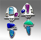 multi stone earrings