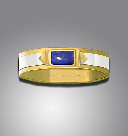 lapis gold ring