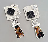 drusy agate earring design