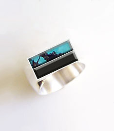 turquoise onyx ring