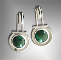 malachite earrings