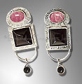 rhodochrosite earrings