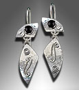 silver earrings