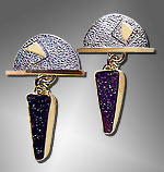 gold drusy earrings