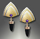 gold amethyst earrings