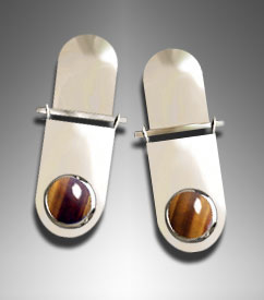 tiger's eye earrings