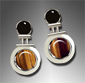 tigers eye earrings