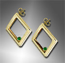 gold square hoops