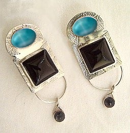 Larimar, Onyx, Sterling