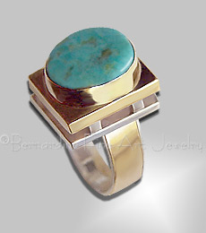 Turquoise, Sterling, 14K