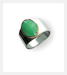 Chrysoprase, Sterling, 14K