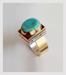 Turquoise, Sterling, 14K