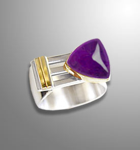 sugilite men's ring