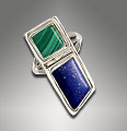 malachite and lapis ring