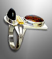 mahogany obsidian ring