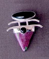 ruby in zoisite, black onyx