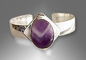 amethyst cuff bracelet