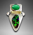 chrysoprase, opal ring