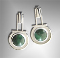 malachite earrings