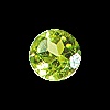 faceted peridot