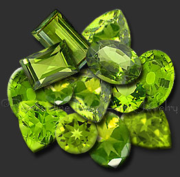 peridot gemstones